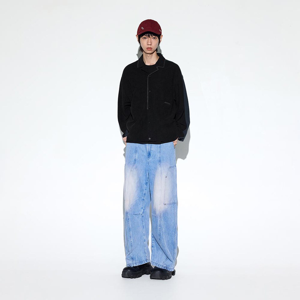 針織長袖襯衫 Merged Knit LS Shirt