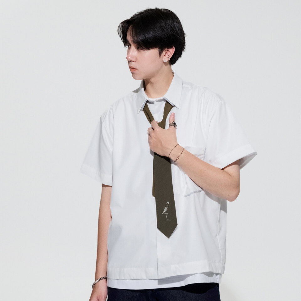 口袋短袖襯衫 Work Mode Shirt