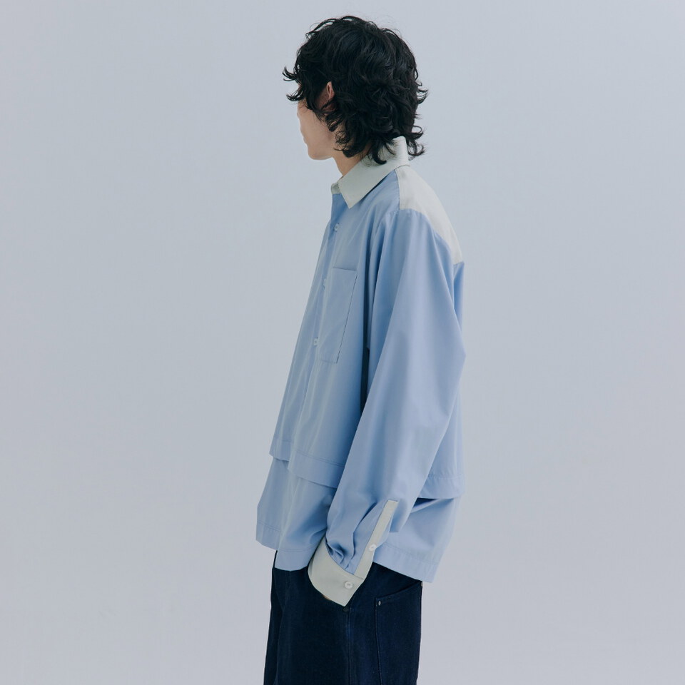 裁短長袖襯衫 Detachable Panel Shirt