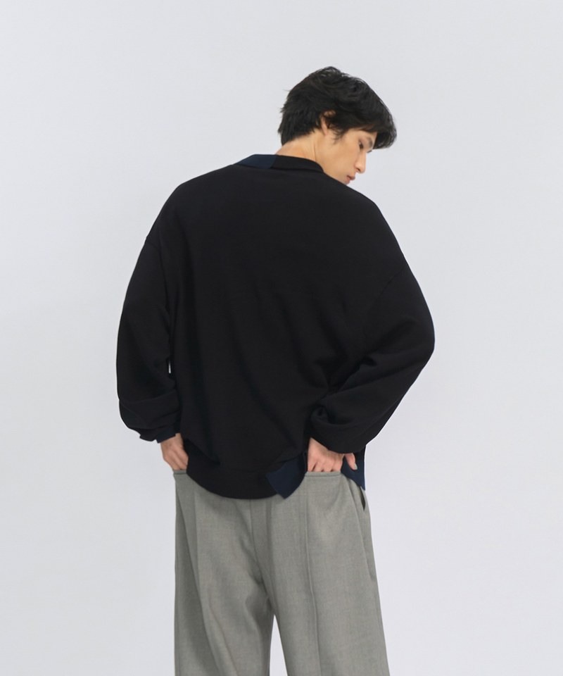 MSN0306-242 針織Polo衫 Off-balance Knit Polo Shirt