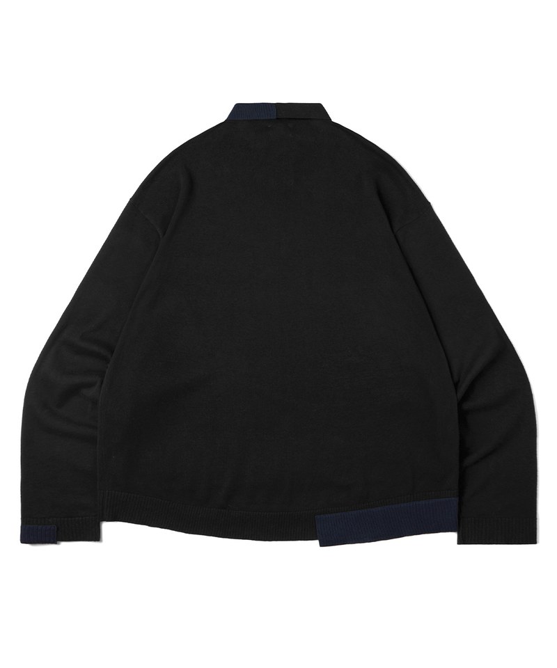 針織Polo衫 Off-balance Knit Polo Shirt