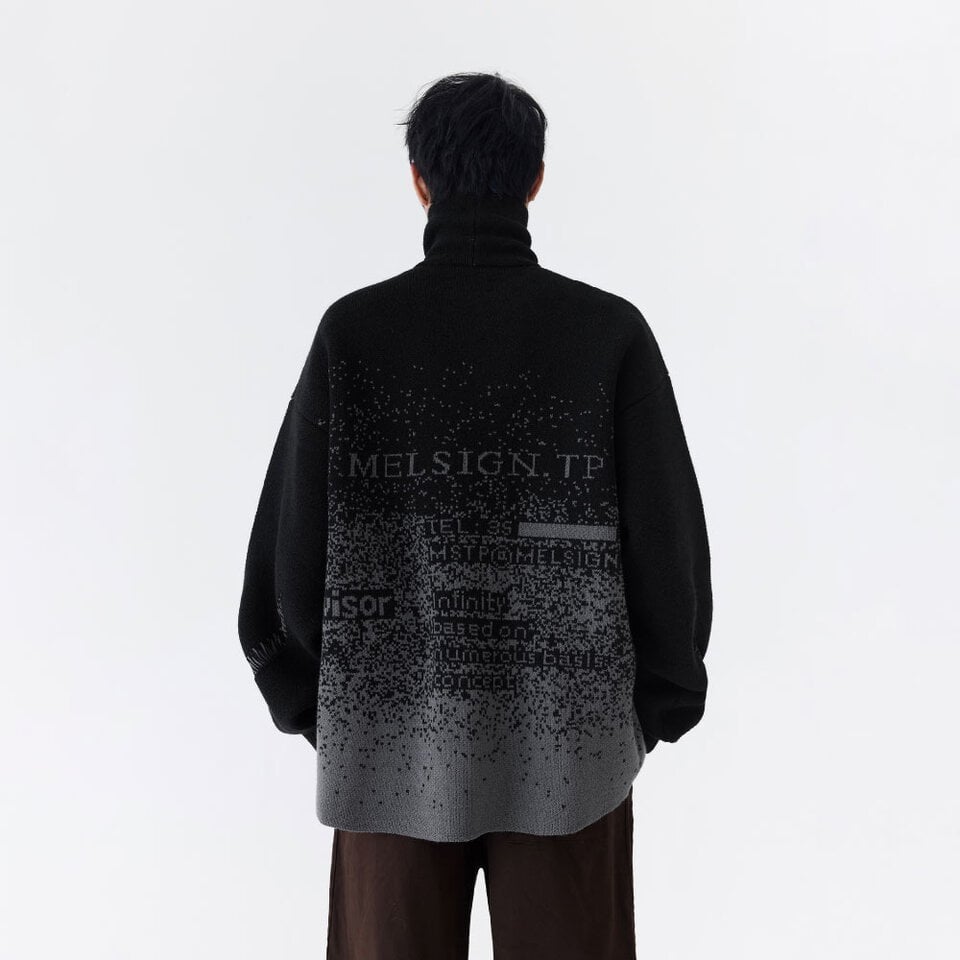 MSN0307-252 針織上衣 Bitmap Shift Knit Turtleneck