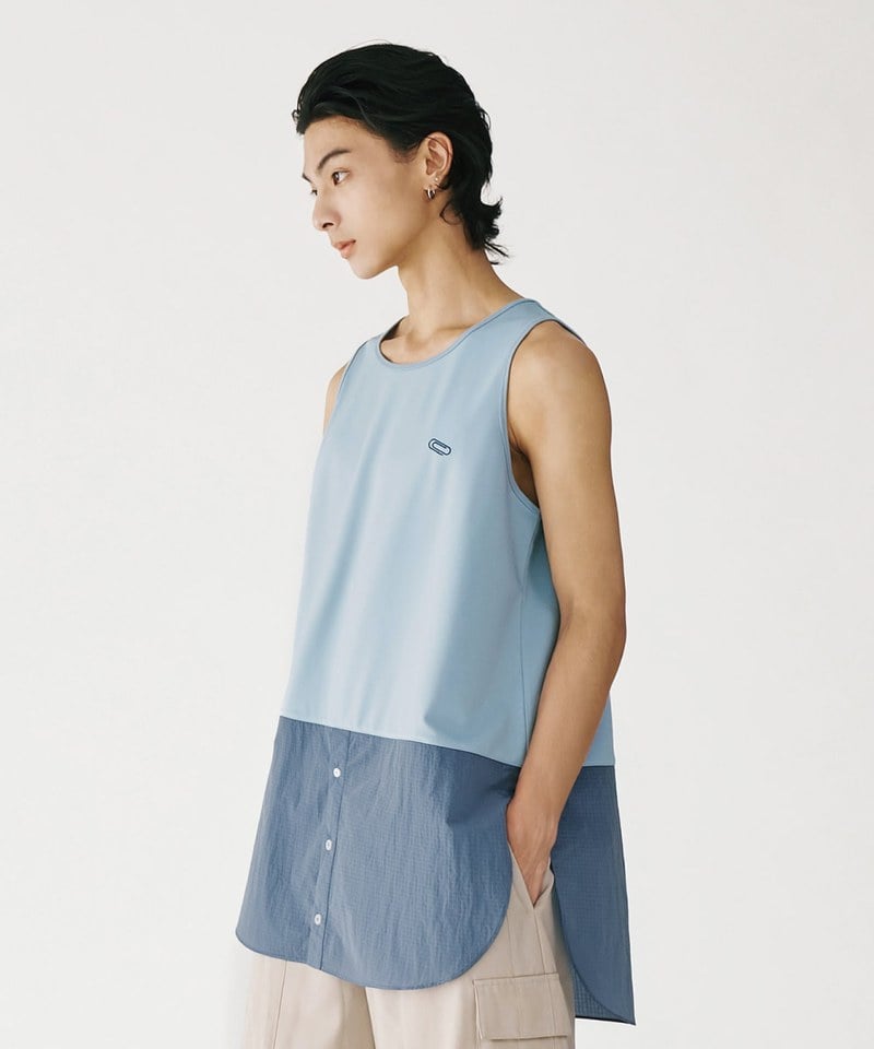 MSN0501-252 層次拼接背心 Layered Clip Vest