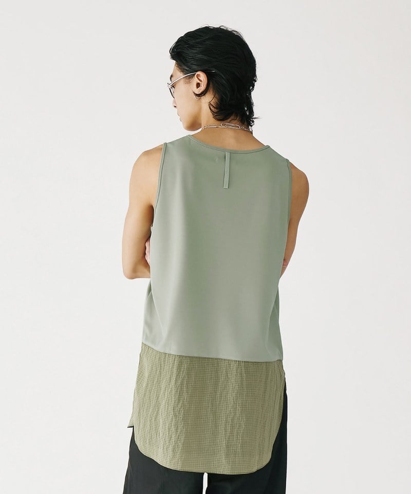 MSN0501-252 層次拼接背心 Layered Clip Vest