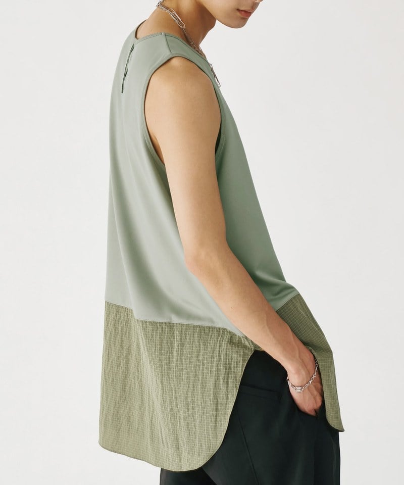 MSN0501-252 層次拼接背心 Layered Clip Vest
