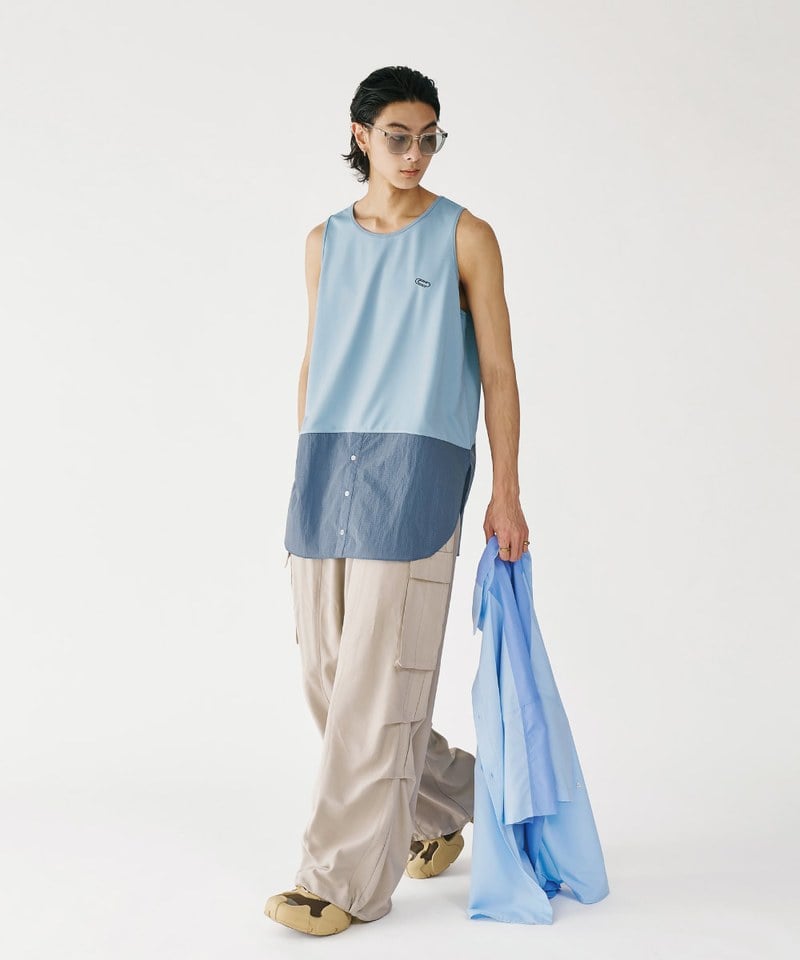 MSN0501-252 層次拼接背心 Layered Clip Vest