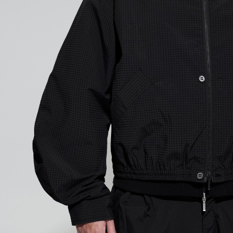 短版立領外套 Plaid Utility Jacket