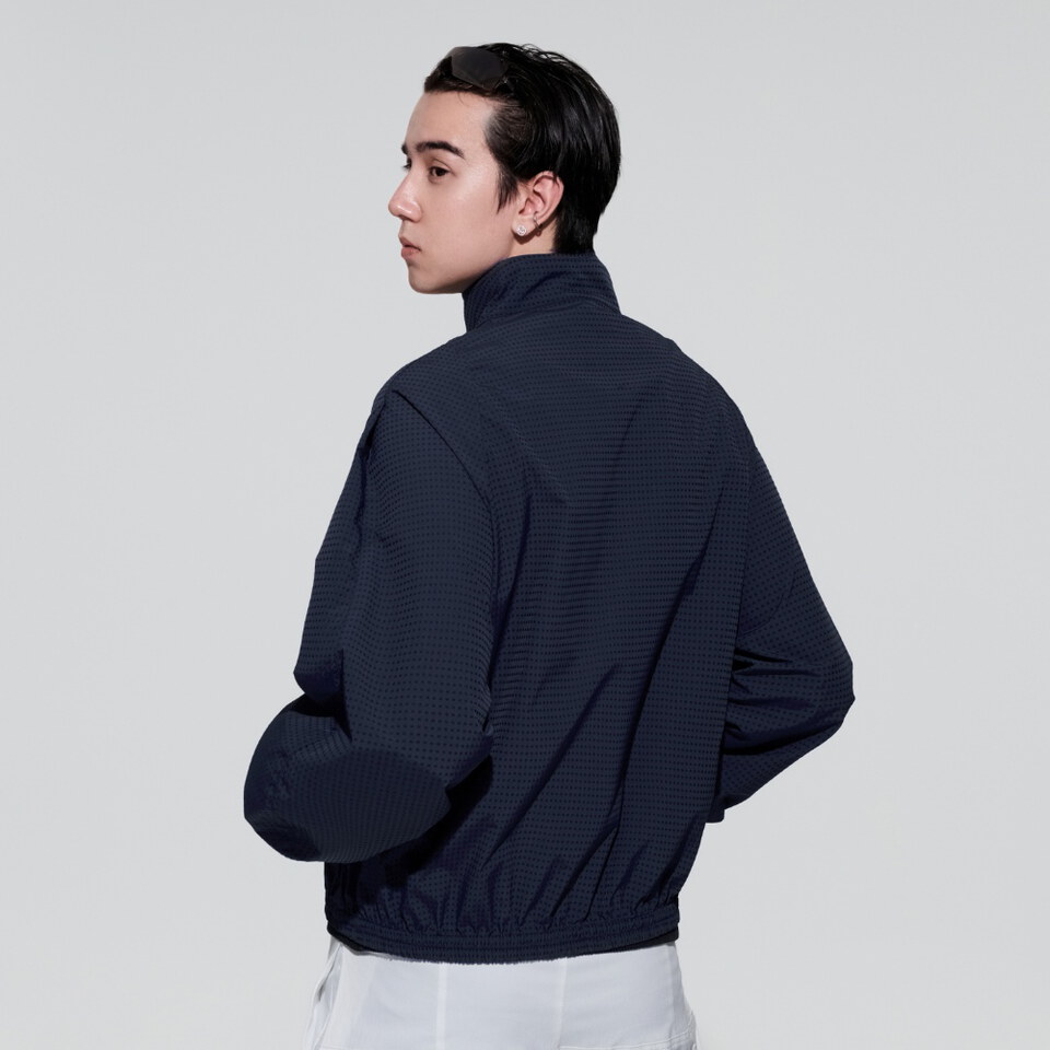 短版立領外套 Plaid Utility Jacket