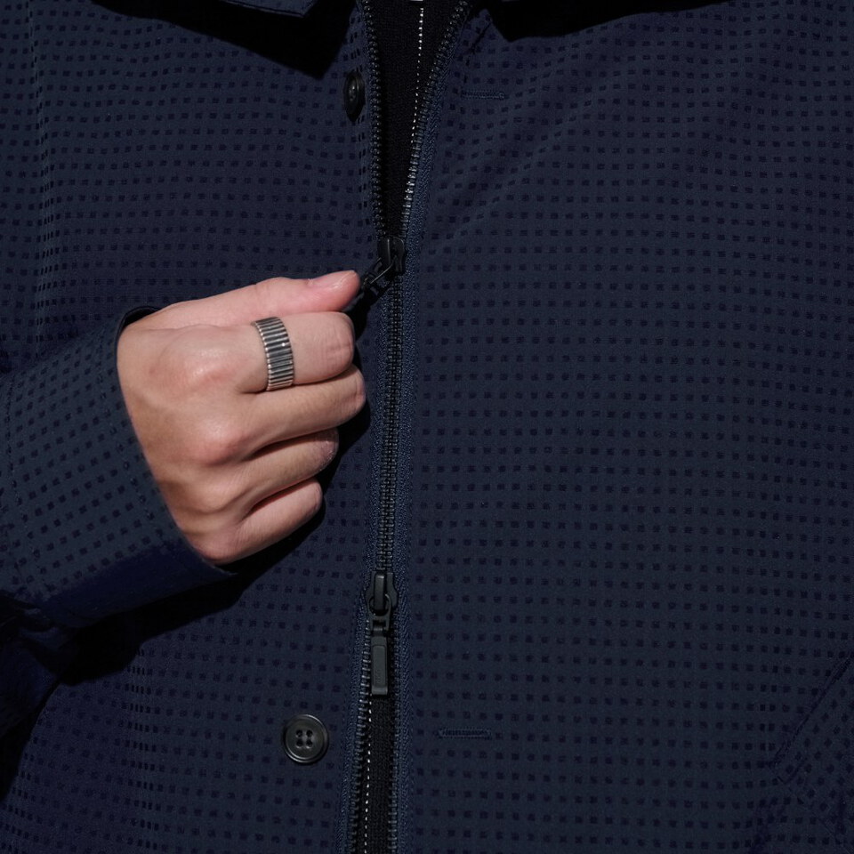 短版立領外套 Plaid Utility Jacket