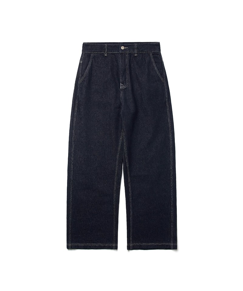 MELSIGN 直筒牛仔褲 Label Deep Denim