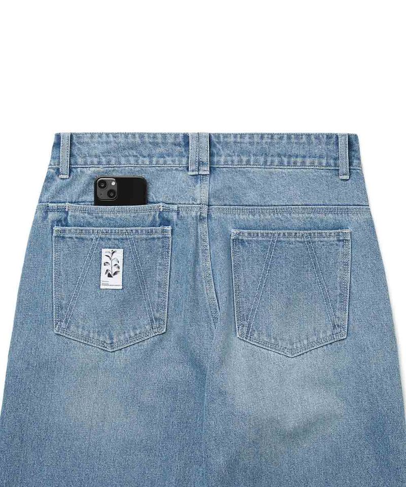 MELSIGN 直筒牛仔褲 Label Deep Denim