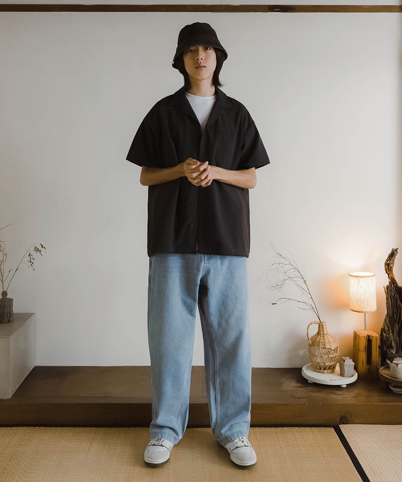 MELSIGN 直筒牛仔褲 Label Deep Denim