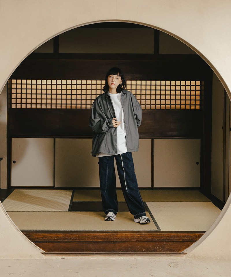 MELSIGN 牛仔長褲 Stitching Fringe Denim