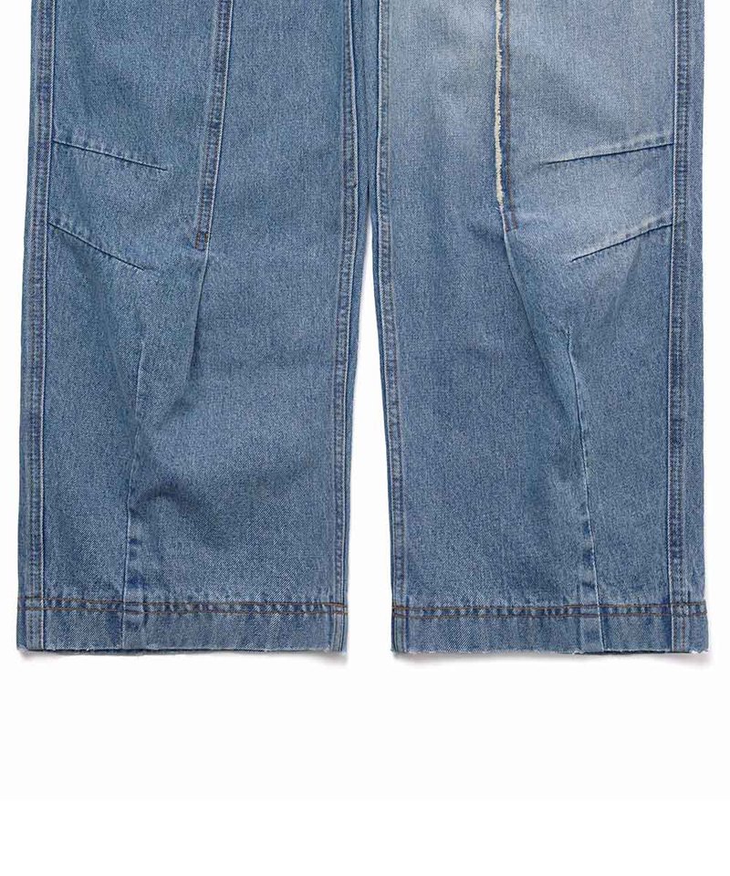 MELSIGN 牛仔長褲 Stitching Fringe Denim