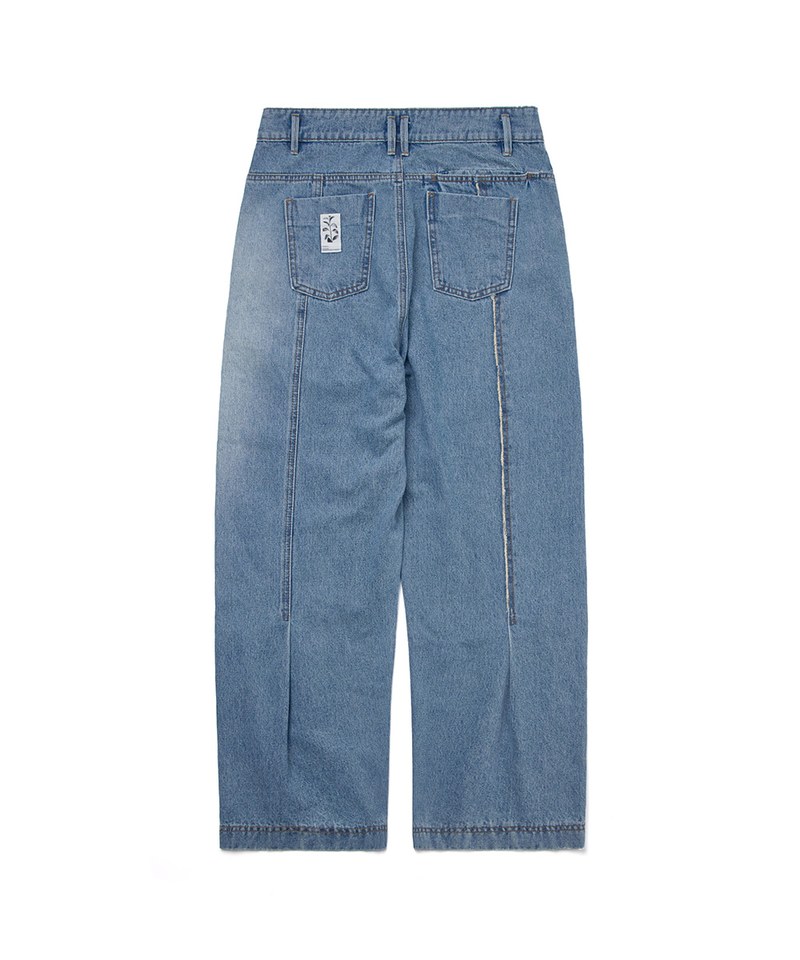 MELSIGN 牛仔長褲 Stitching Fringe Denim