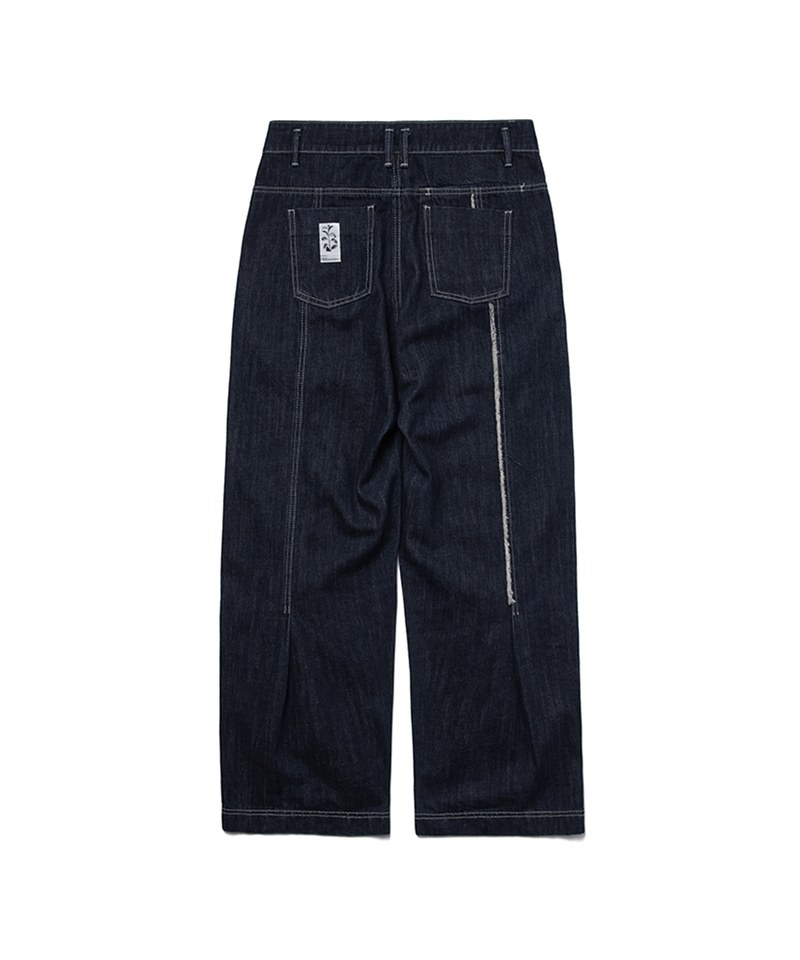 MELSIGN 牛仔長褲 Stitching Fringe Denim