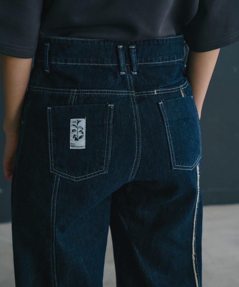 MELSIGN 拼接牛仔長褲 Stitching Fringe Denim