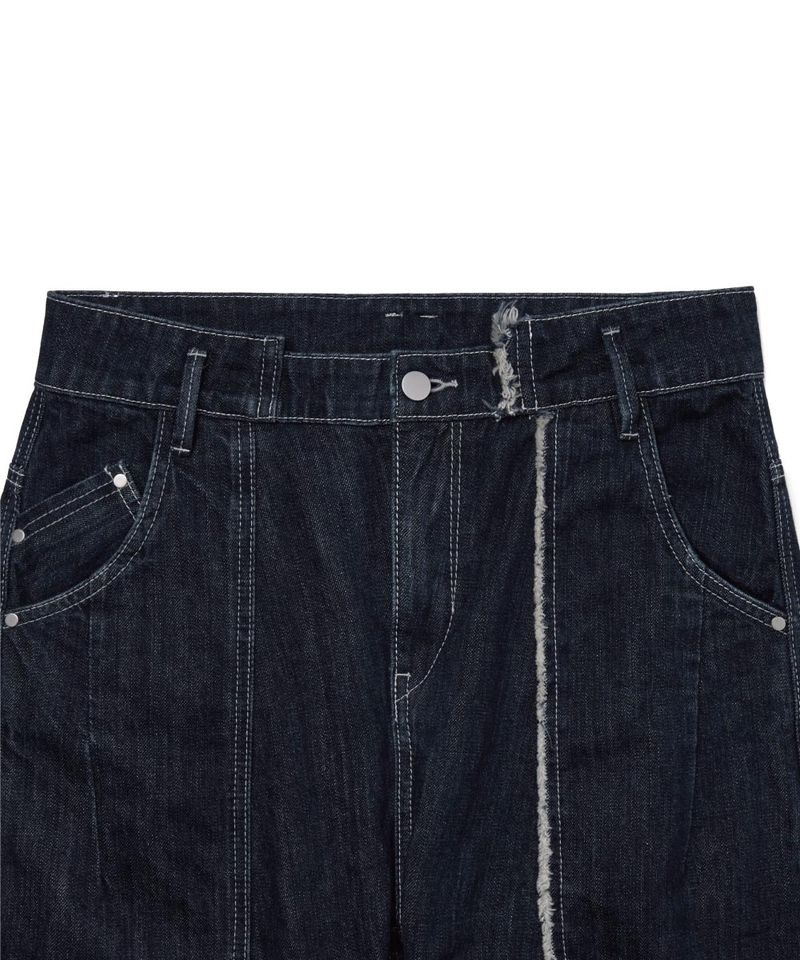 MELSIGN 拼接牛仔長褲 Stitching Fringe Denim