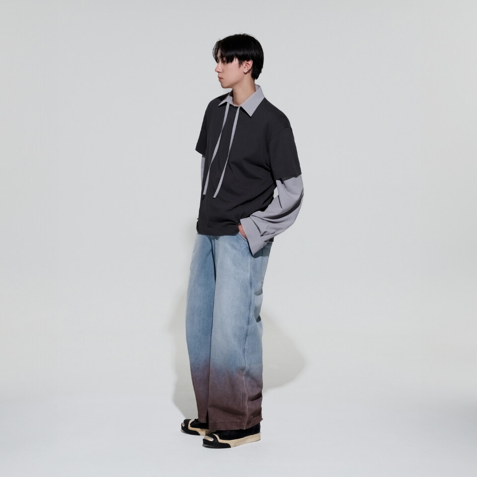 水洗丹寧長褲 MEL 26. Washed Denim Jeans