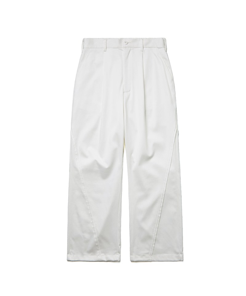 MELSIGN 斜向剪裁寬鬆直筒褲 Twisted Concept Trousers