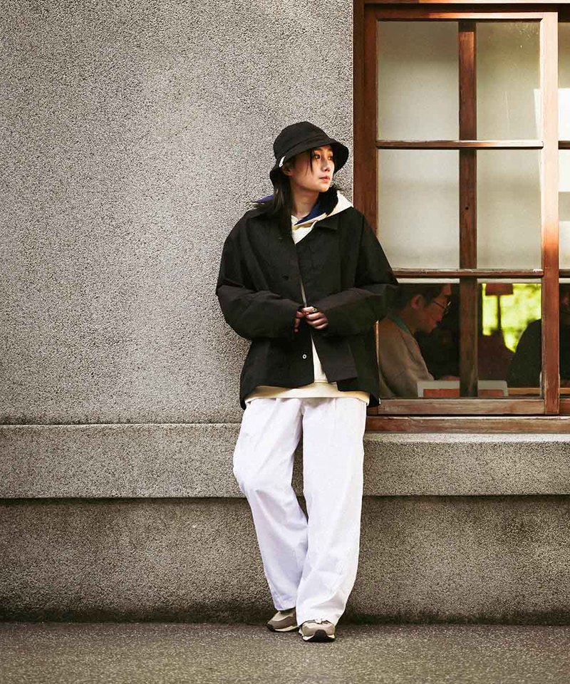 MELSIGN 斜向剪裁寬鬆直筒褲 Twisted Concept Trousers