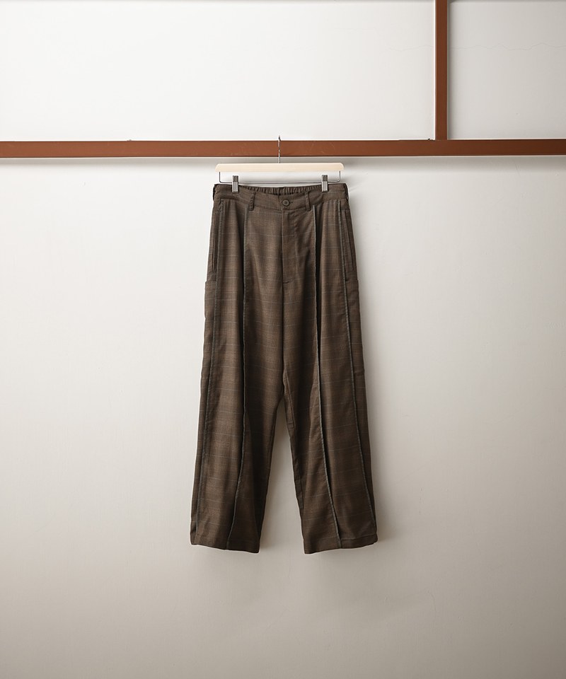 MELSIGN 寬鬆格紋長褲 Baggy Tartan Trousers V2