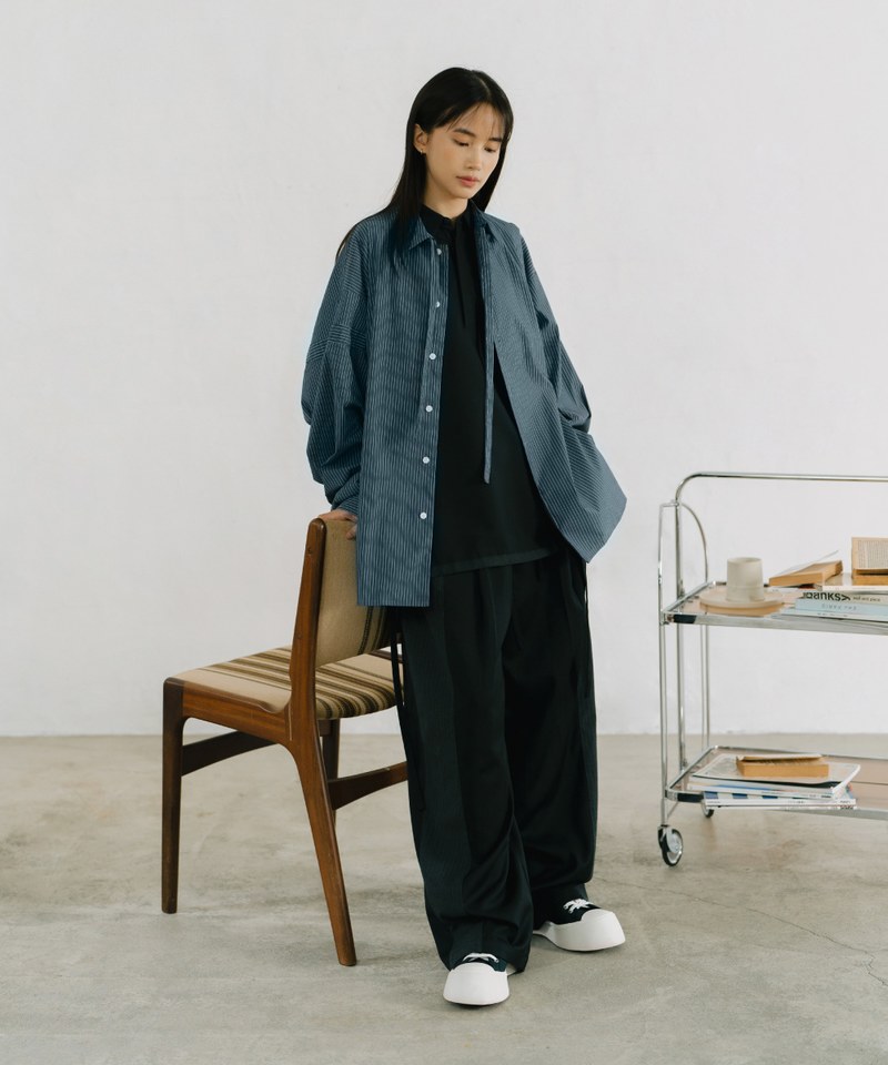 MELSIGN 拼接長褲 April Stripe Splicing Trousers