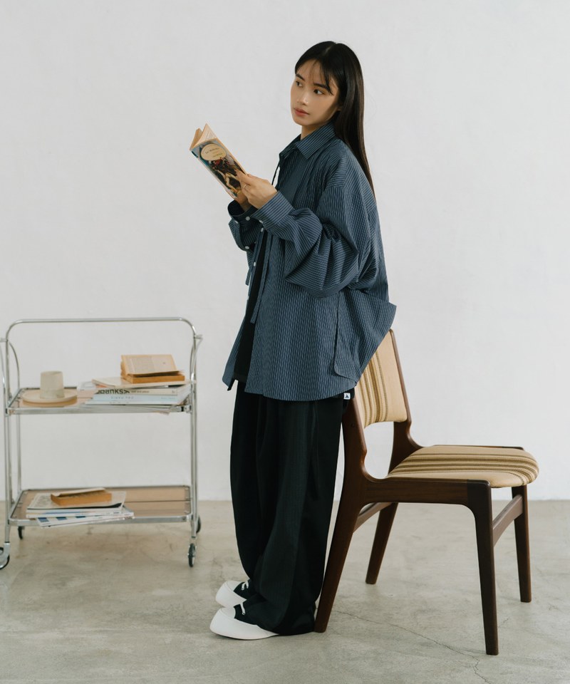 MELSIGN 拼接長褲 April Stripe Splicing Trousers