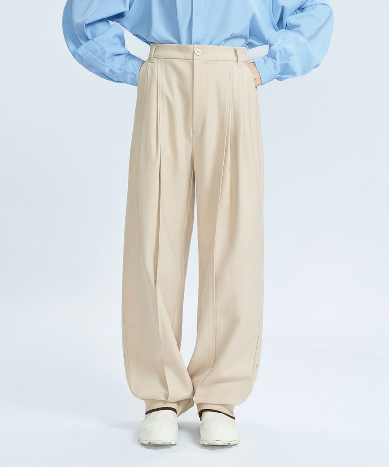 異材質寬鬆長褲 Oct Double Layer Comfy Trousers