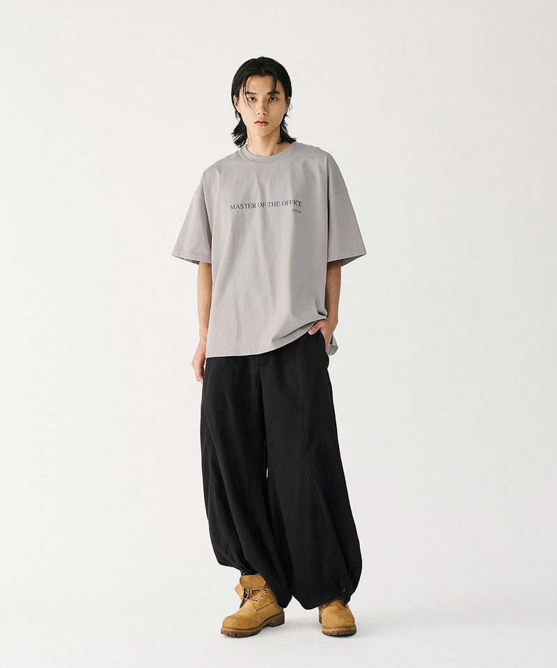 MSN1630-252 圓闊開衩長褲 Special Cutting Linen Pants