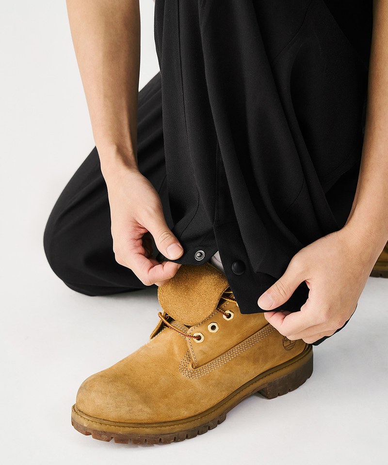 MSN1630-252 圓闊開衩長褲 Special Cutting Linen Pants