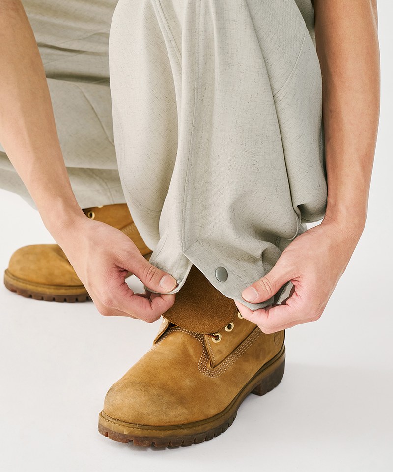 MSN1630-252 圓闊開衩長褲 Special Cutting Linen Pants