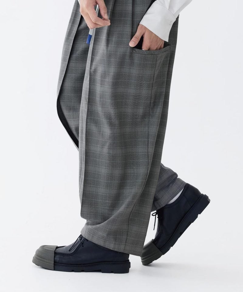 MSN1631-252 雙褶格紋長褲 Baggy Tartan Trousers X