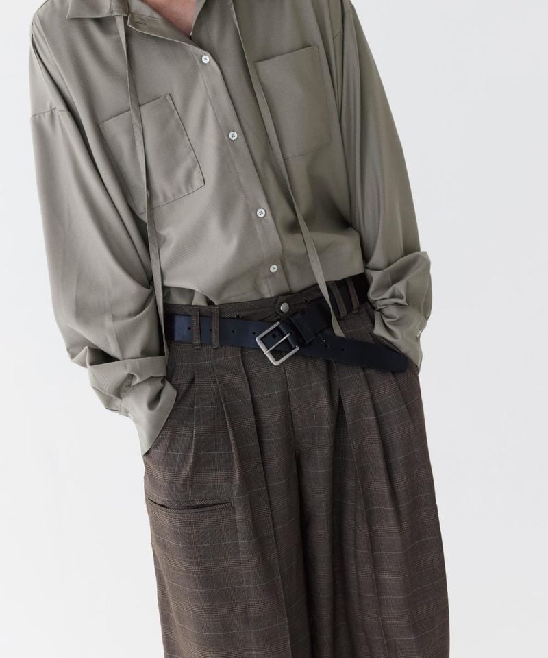 MSN1631-252 雙褶格紋長褲 Baggy Tartan Trousers X