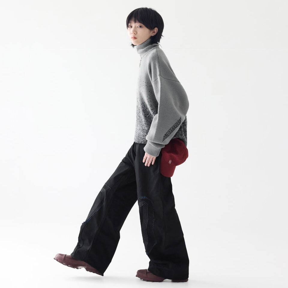 補丁弧形褲 Patch Curved Pants