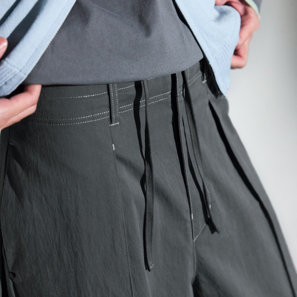 MSN1636-261 摺線直筒褲 Pastel Pleated Pants