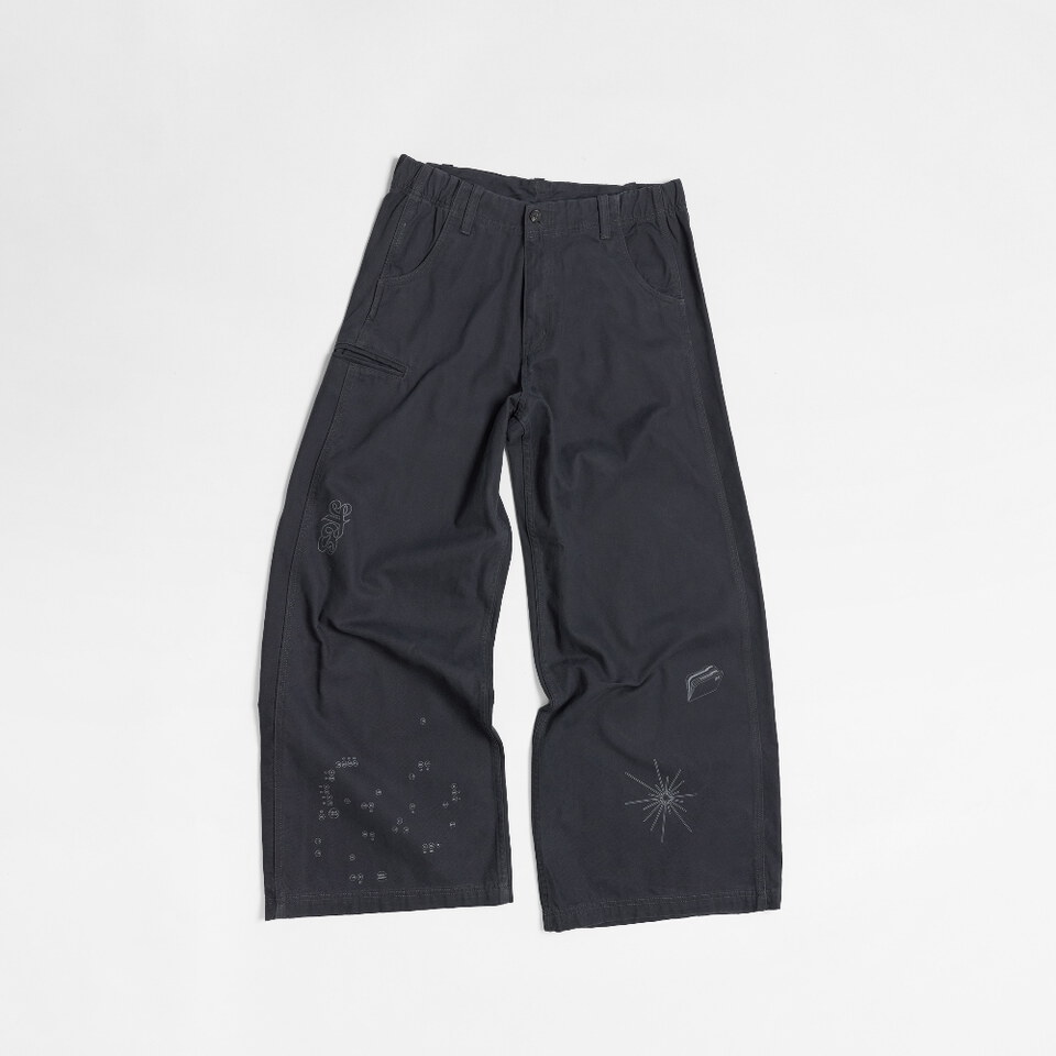 圖紋長褲 Digital Code Work Pants