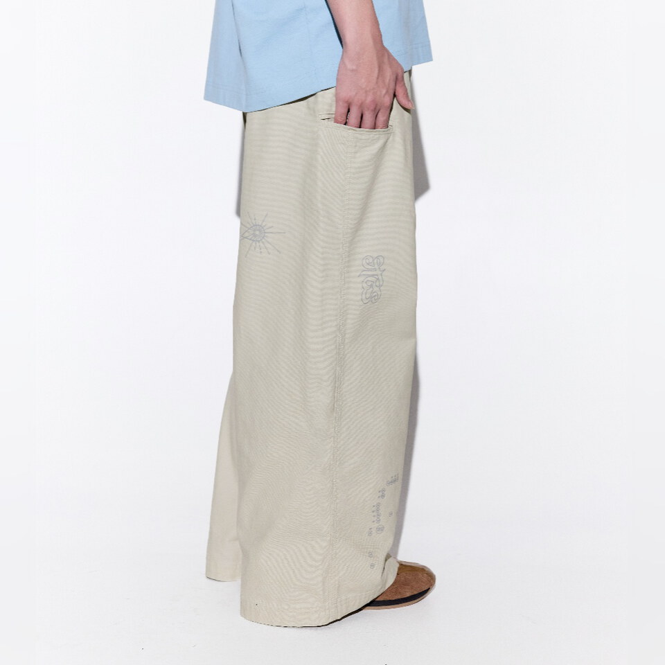圖紋長褲 Digital Code Work Pants