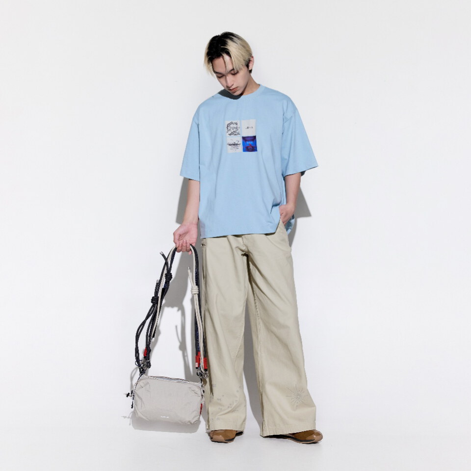圖紋長褲 Digital Code Work Pants