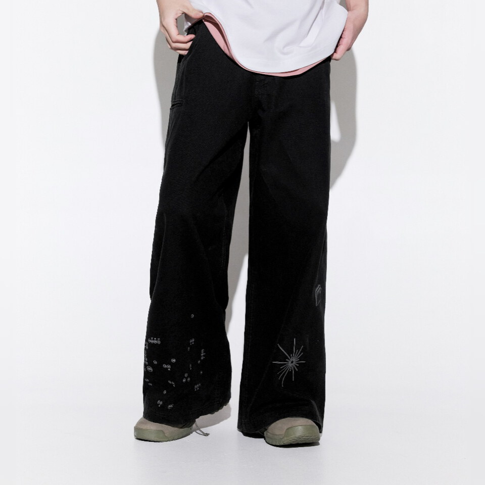 圖紋長褲 Digital Code Work Pants