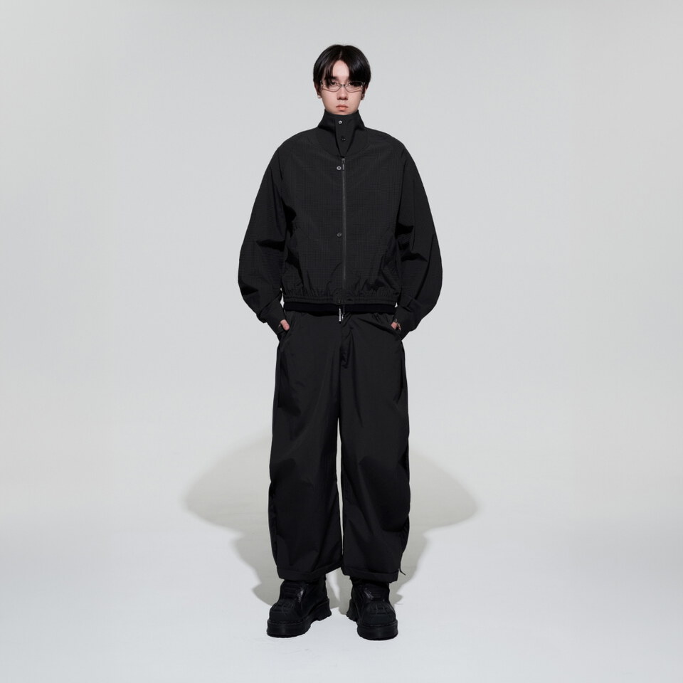 格紋長褲 Plaid Track Pants