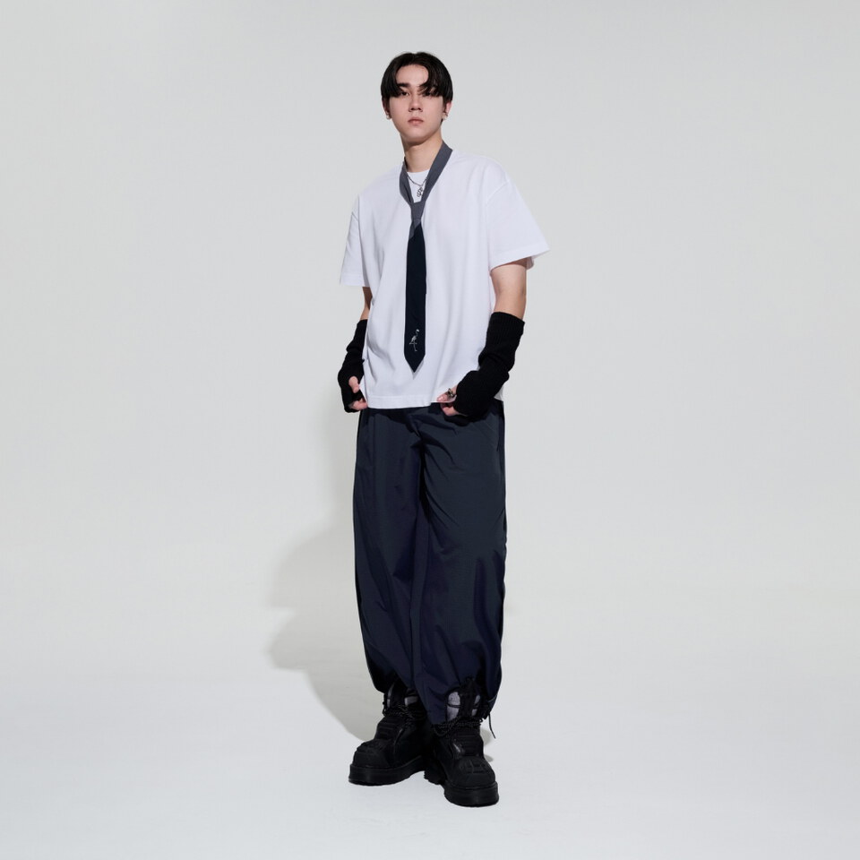格紋長褲 Plaid Track Pants
