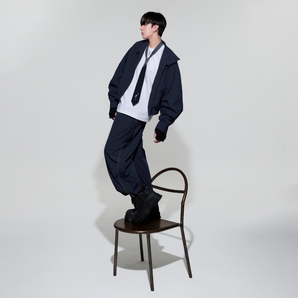 格紋長褲 Plaid Track Pants