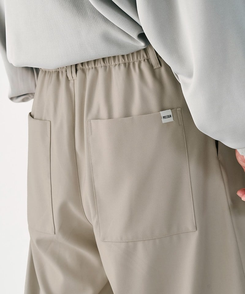 打褶寬褲 Cropped Wide Trousers