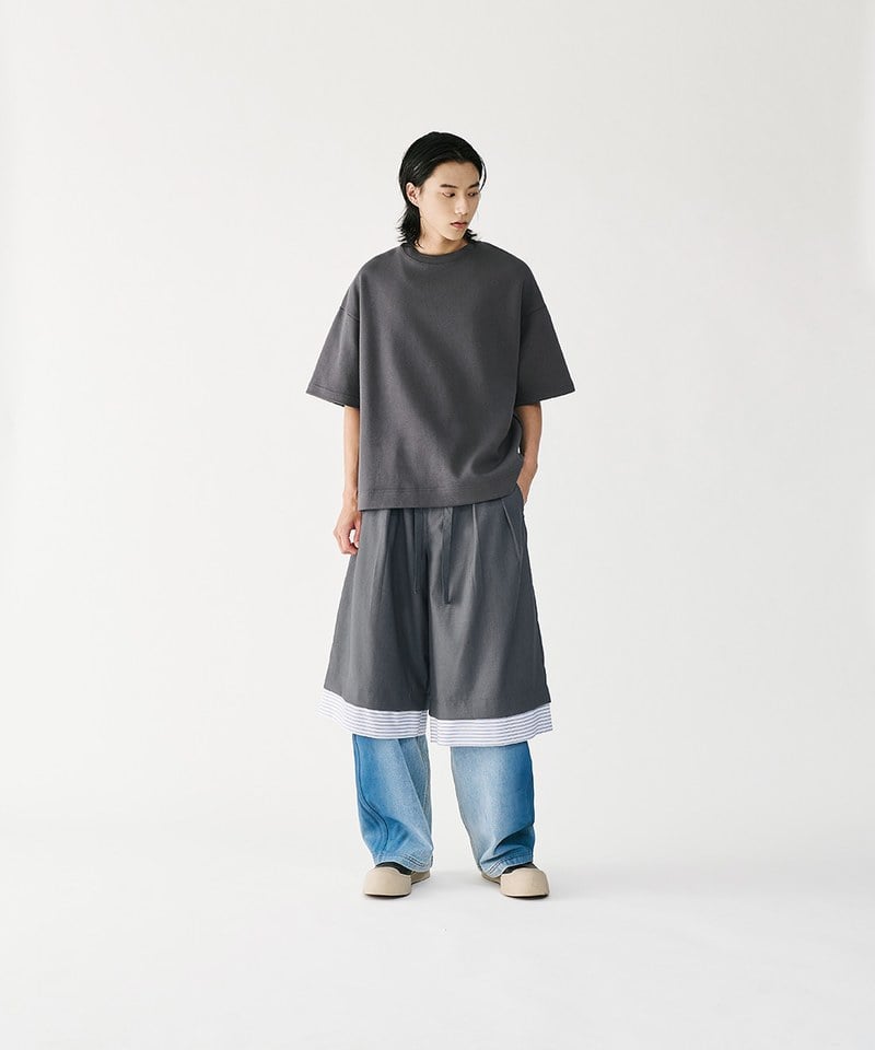 打褶寬褲 Cropped Wide Trousers