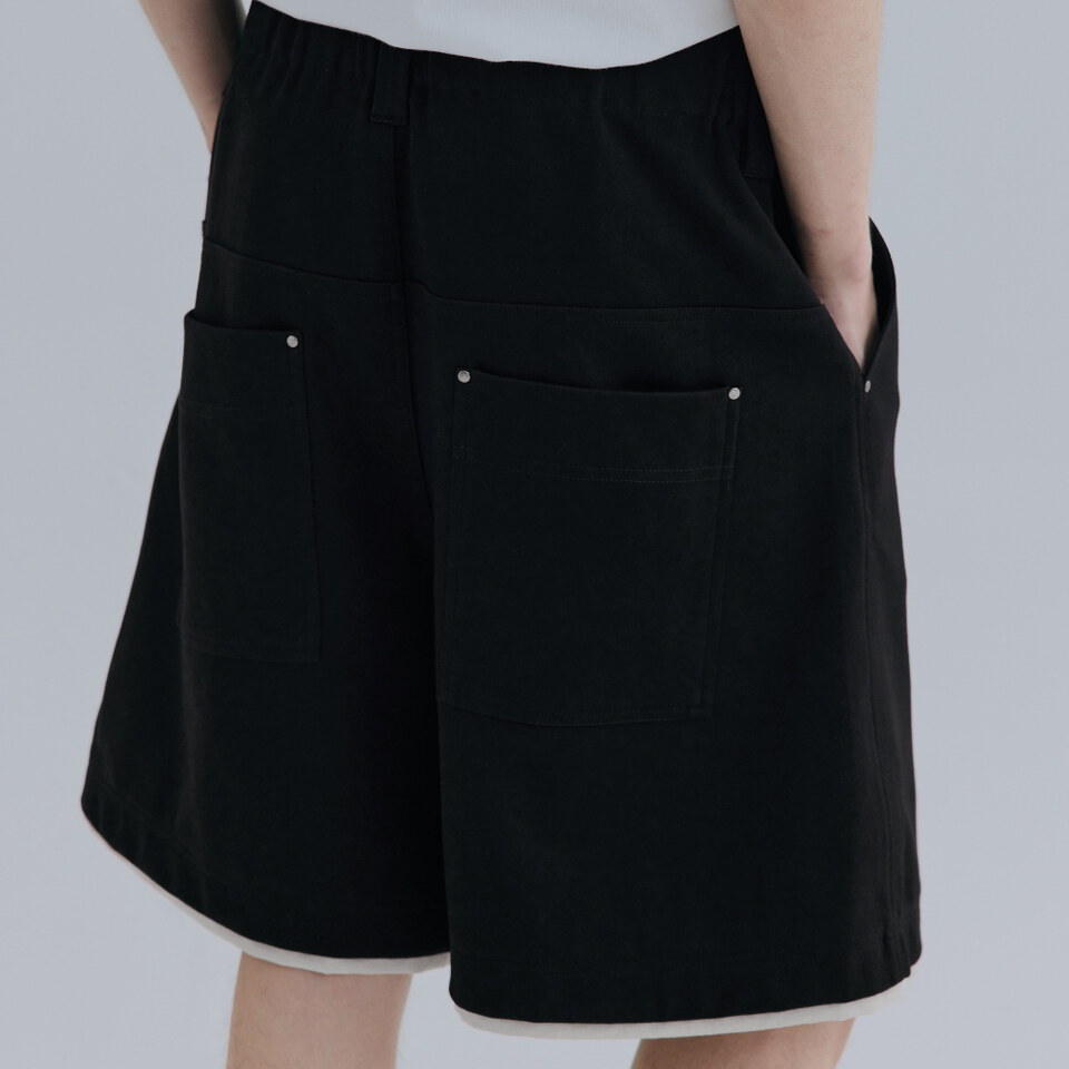 休閒短褲 Layered Edge Sweatshorts