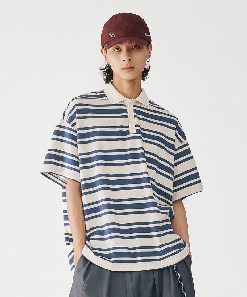 MSN3605-252 條紋Polo衫 Wide Stripe Polo