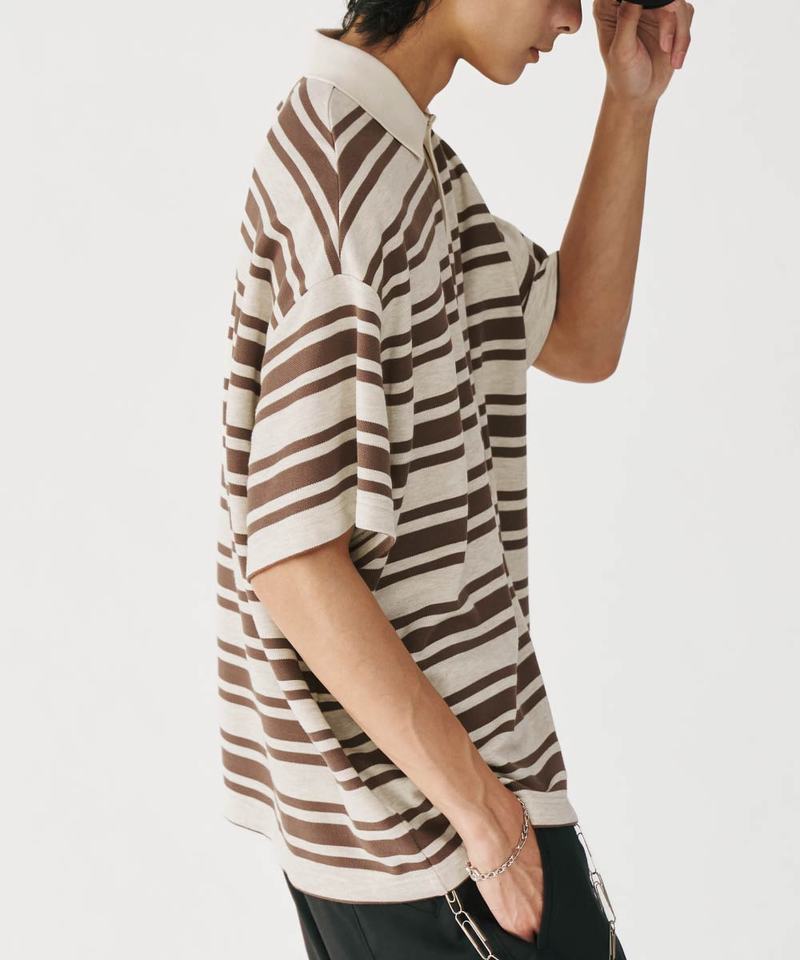 MSN3605-252 條紋Polo衫 Wide Stripe Polo