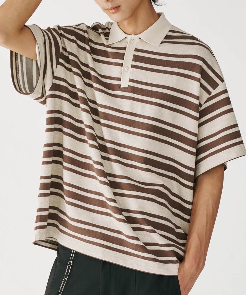 MSN3605-252 條紋Polo衫 Wide Stripe Polo