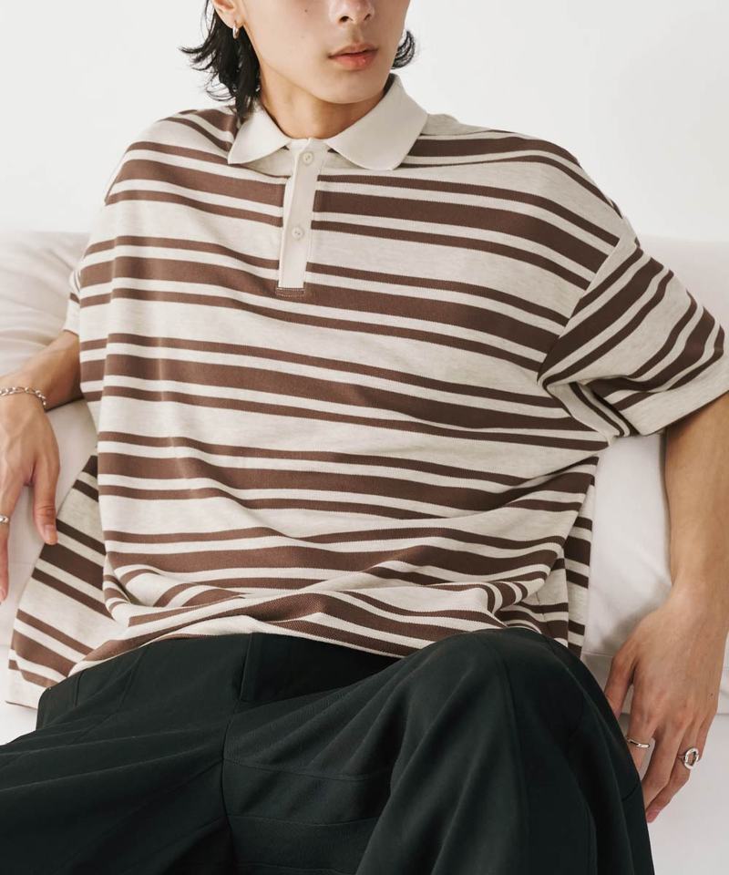 MSN3605-252 條紋Polo衫 Wide Stripe Polo
